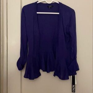 NWT XOXO purple cardigan size: S
